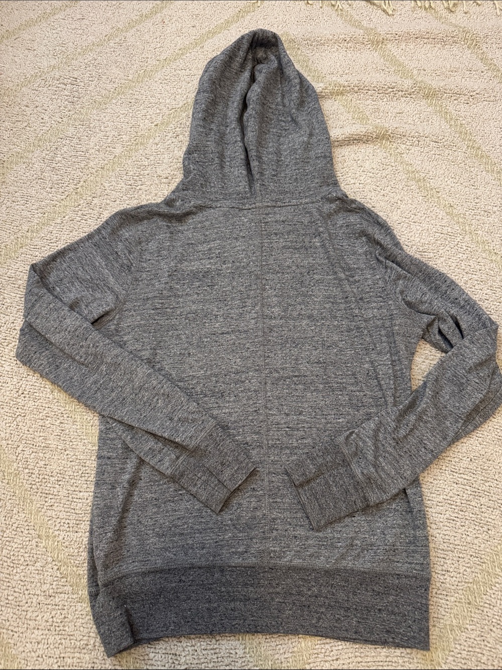 Nike Gray Hoodie with White Logo and Swoosh - Picture 3 of 3